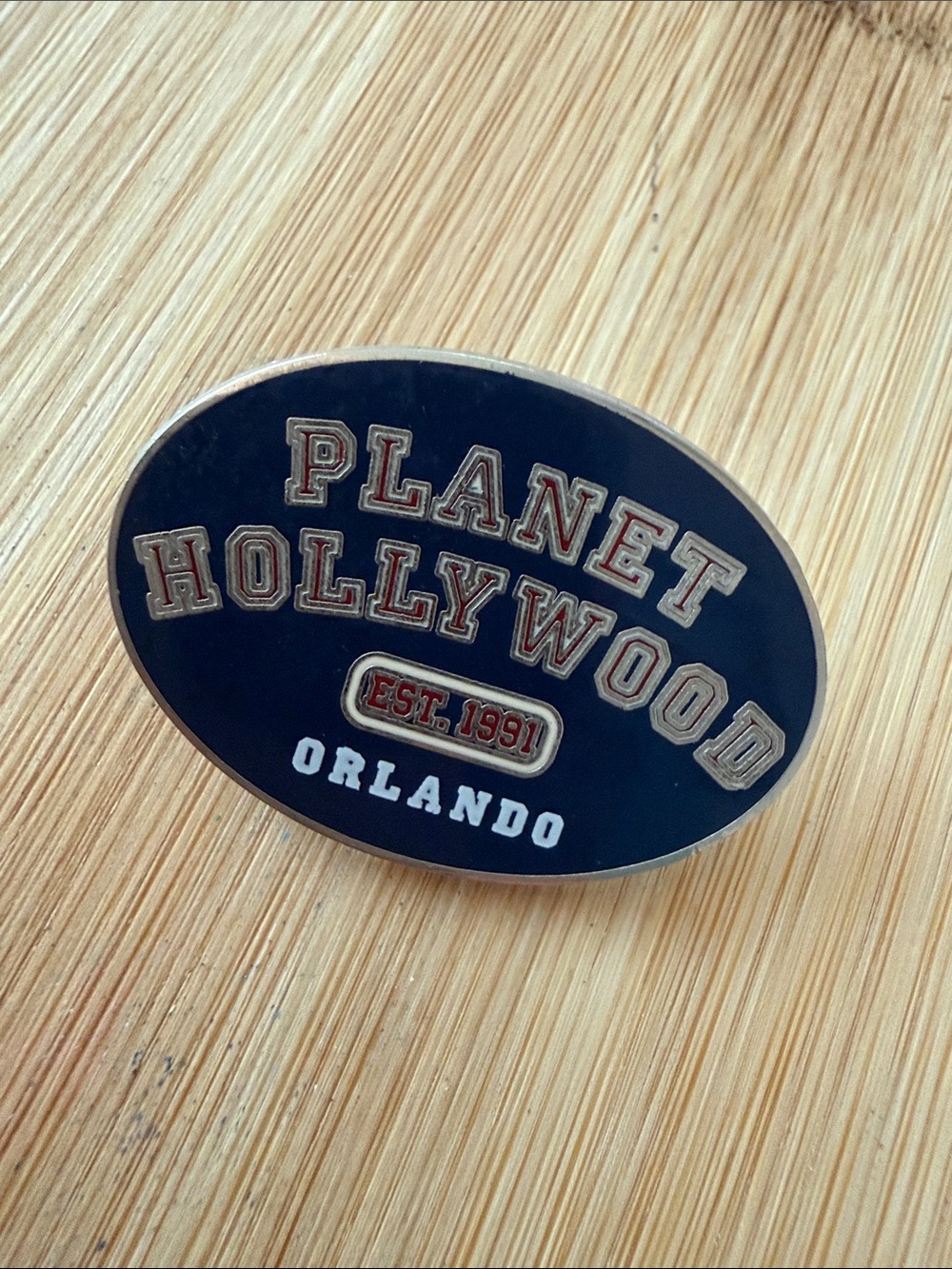 Planet Hollywood Orlando Black Enamel Pin